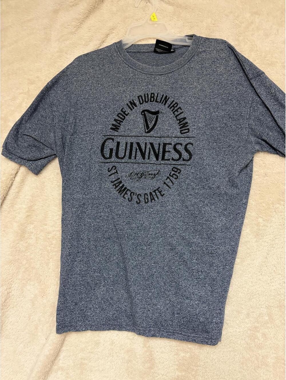 SIGNED Guinness Made in Dublin Ireland Graphic T-Shirt XL